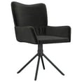 thumbnail image 2 of vidaXL Swivel Dining Chairs 2 pcs Black Velvet, 2 of 5
