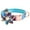 Blue, variant on SPRING PARK Pet Soft & Comfy Flower Decor Nylon Adjustable Dog Collars for Puppy