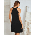 thumbnail image 6 of Sunm Boutique Women Cotton Nightgowns Sleepwear Sleeveless V-neck Sleepshirt Sleep Dress with Side Pockets S-XXL, 6 of 7