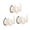 Cream white, variant on POYOGA Wall Mounted Suction Cup Shoe Organizers Portable Slipper Holder for Renters