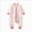 Pink, variant on 6-12 Months Newborn Sleep Sack For All Season Footed For Babies And Infants Split Crotch Home Outfit With Triple To Kicking Off One-Piece Jumpsuit Newborn Gift