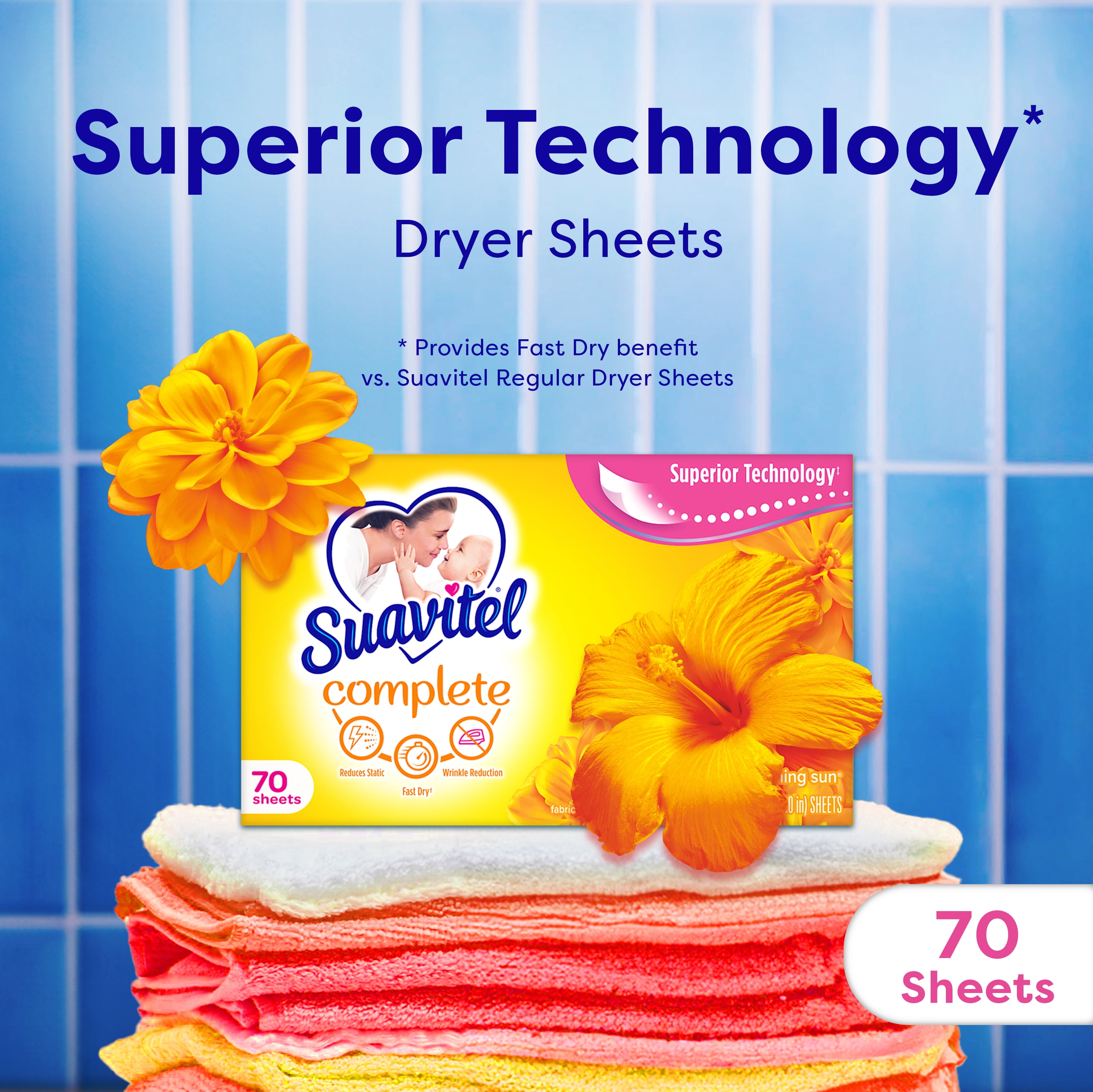 Suavitel Ultimate Freshness Laundry Bundle: Morning Sun Liquid Softener and Dryer Sheets, and Floral Fresh Fabric Rinse