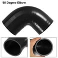 thumbnail image 4 of Manguera de silicona Unique Bargains Codo de 90 grados ID 70mm 2.75 color negro con 2 abrazaderas, 4 of 6