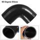thumbnail image 4 of Manguera de silicona Unique Bargains Codo de 90 grados ID 70mm 2.75 color negro con 2 abrazaderas, 4 of 6
