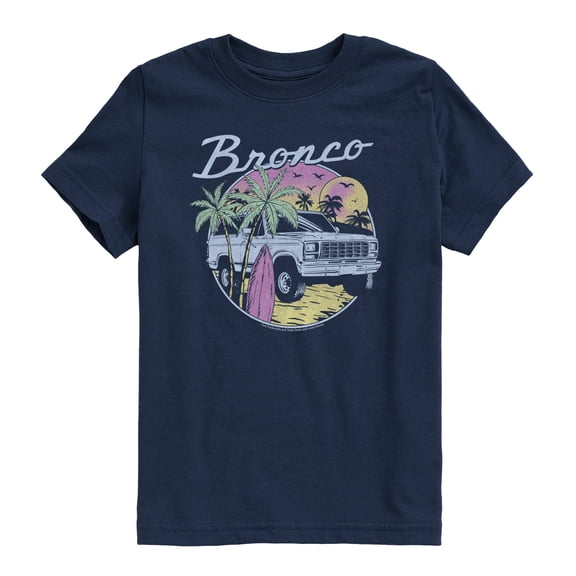 Ford - Beach Bronco - Youth Boys Short Sleeve Graphic T-Shirt
