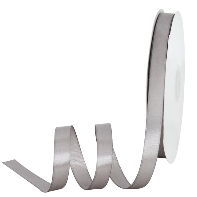 Cinta TONIFUL de Satén 1.25 cm x 91 m Plata Lisa