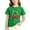 Green, variant on Kukoosong Kids Patriotic Print T-Shirt, Boys Girls American Flag Bow 4th of July Graphic Tee, Short Sleeve Casual Holiday Tops