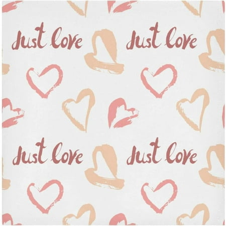

Hyjoy Valentine s Day Love Heart Cloth Napkins 1 Pack Reusable Washable Polyester Dinner Table Napkins for Family Kitchen Dining Party Decor