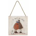 thumbnail image 1 of Sam Toft - Placa de de Madera A Bit Of Love (Crudo, Marrón, Rojo), 1 of 2