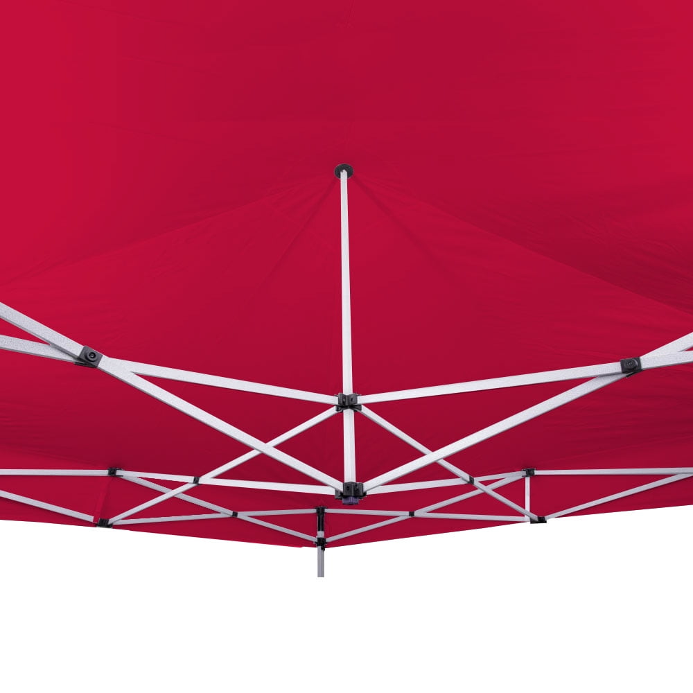 Impact Canopy 10 x 10 Pop Up Canopy Tent, Straight Leg Shelter, Steel Frame, Roller Bag, Red
