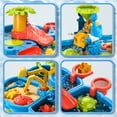 thumbnail image 5 of Dinosaur Planet Sand Water Table for Toddlers, 4 in 1 Sand Table and Water Play Table, Kids Table Activity Sensory Play Table Beach Sand Water Sand Toy for Outdoor Backyard for Toddlers Age 2-4 Gift, 5 of 10