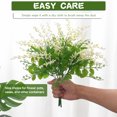 thumbnail image 4 of Paquetes de flores artificiales Faux Plastic-Greenery Arbustos Plantas Resistente a los rayos UV Sin decoloración Leyfeng Paquete de flores artificiales, 4 of 8