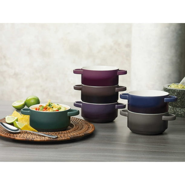 Gourmet Basics by Mikasa 6piece Ombre Bowl Set