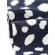 thumbnail image 5 of Blusa de peplum con volantes en las mangas y cuello redondo para mujer de tallas grandes Agnes Orinda 1X en azul marino, 5 of 7