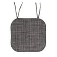 thumbnail image 2 of Aria Memory Foam Non-Slip Chair Cushion Pad with Ties 4 Pack - Gray Black, 2 of 4