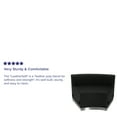 thumbnail image 4 of Flash Furniture HERCULES Alon Series Black LeatherSoft Concave Chair with Brushed Stainless Steel Base, 4 of 5