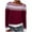 D Red, variant on Womens Fall Sweaters Classic Knitted Sweaters Fall Winter Casual Loose Long Sleeve Pullover Tops Knitted Sweater Light Purple S