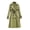 Green, variant on Women's Trench Coat Double-Breasted Classic Lapel Overcoat Windproof Long Belted Jacket Fall Outerwear with Pockets