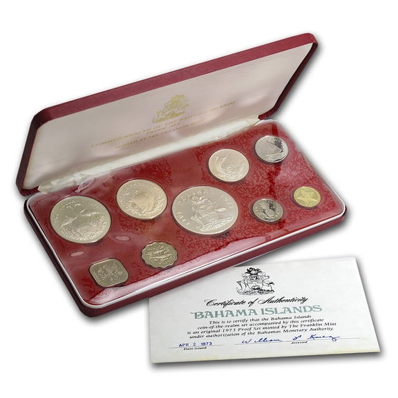 1973 Bahamas 9-Piece Proof Set