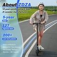 thumbnail image 6 of ZDZA 350W & 19MPH Electric Scooter for Adults, 12-21 Miles Range, 8.5' Foldable Escooter, 6 of 6