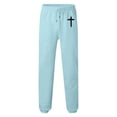 thumbnail image 5 of Awwp Mens Sweatpants, Thermal High Waisted Sweatpants Pattern Printed Gym Joggers Pants for Men Light Blue XXXL, 5 of 5