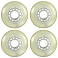 thumbnail image 1 of Inline Skate Replacement Wheels Clear 76mm 78A 12-Spoke 4 Pack, 1 of 1