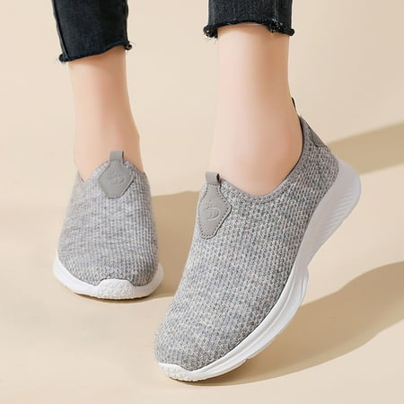 

eczipvz Womens Running Shoes Women s Slip On Walking Shoes - Lightweight Breathable Mesh Casual Sneakers