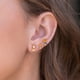 thumbnail image 3 of Juego De 3 Pendientes De Princesa Disney Beauty and the Beast Earring Set Belle Rose Joyería, 3 of 4
