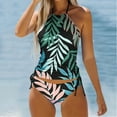 thumbnail image 1 of WILLBEST Traje de Baño Corto para Mujer, Traje de Baño de Dos Piezas con Estampado Floral Tropical, conjunto de Traje de Baño Tankini 2, 1 of 4