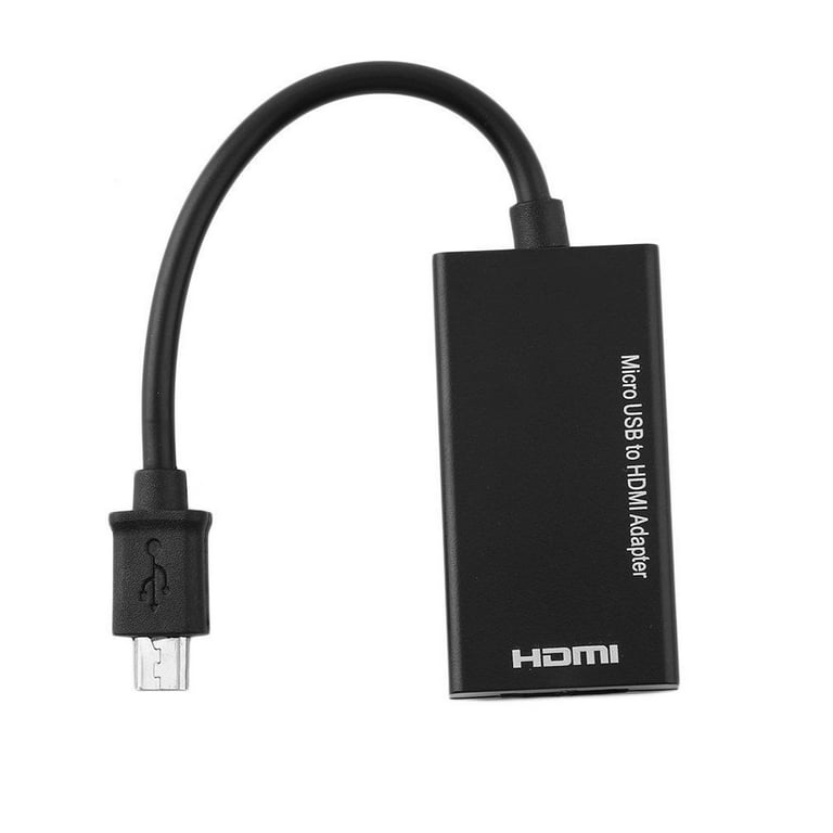 TD® Adaptateur de câble MHL Micro USB vers HDMI 1080P HD TV pour Table –