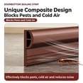 thumbnail image 6 of Self-Adhesive Silicone Door Bottom Weather Stripping Strip, Soundproof Wind Dust Insulation Door Gap Sealer For Wooden Glass Metal Doors(M,White), 6 of 6