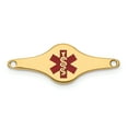 thumbnail image 1 of Assiette d'Identification en Or Jaune 14K pour Bijoux Médicaux, 1 of 2