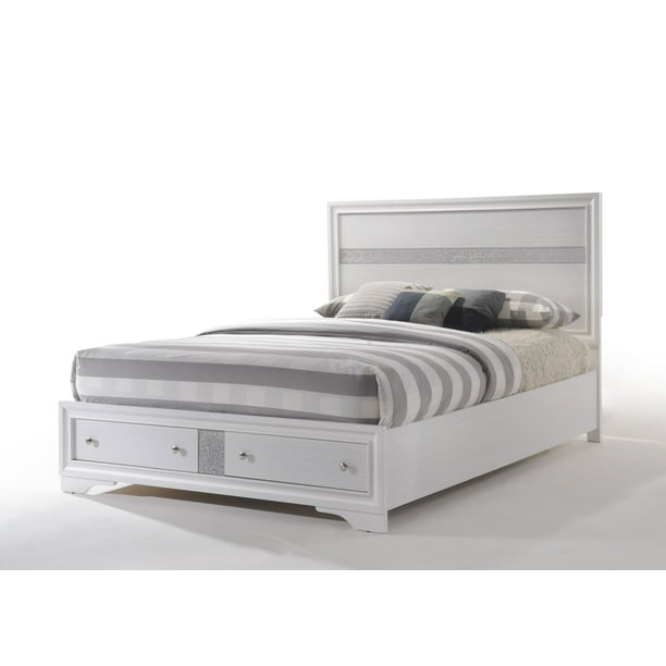 Acme Naima Eastern King Bed With, Eastern King Bed Frame With Storage