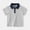 Grey, variant on Dyfzdhu Children Summer T-shirt Short Sleeved Stand Up Collar Solid Color Top Casual Going Out for Boys Girls