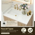 thumbnail image 6 of Cerrito 36" Wood Vanity in Nature Oak Engineered Stone Top no Mirror, 6 of 15
