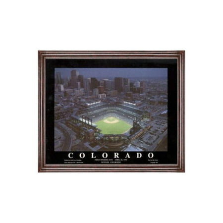 MLB - Colorado Rockies - Coors Field - Framed 25x31 Aerial Photograph