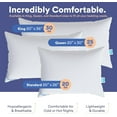 thumbnail image 5 of Continental Bedding P550-Med-Q2 Bed Pillow, Queen (Pack of 2), White 2 Count, 5 of 9