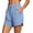 Blue #04, variant on Sweat Shorts Women Yoga High Waisted Dolphin Shorts Summer Casual Drawstring SweatShorts with Pockets XL