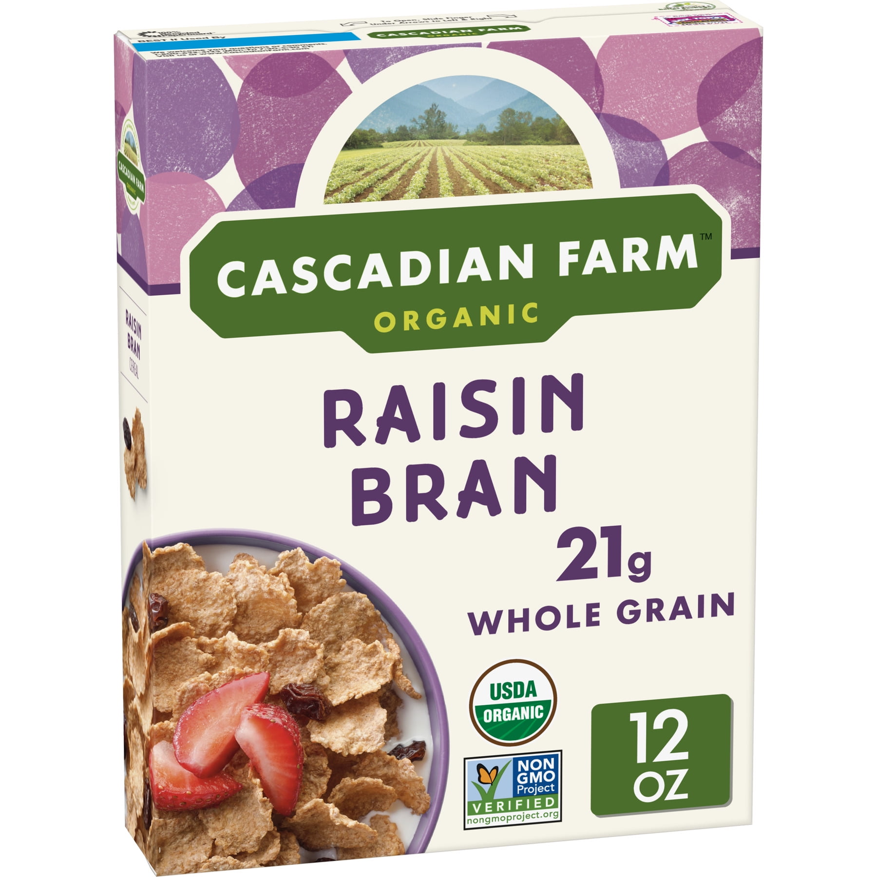 Cascadian Farm, Organic Breakfast Cereal, Raisin Bran, 12 oz Walmart