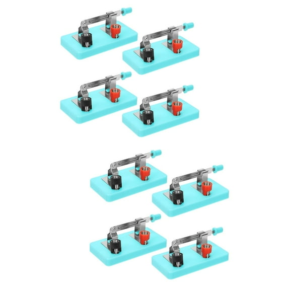 FENGGUIQU Sky-Blue Single Pole Single Throw Switch for Physics and Electrical Experiments 8Pcs