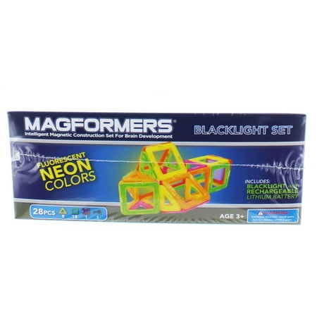 Magformers Neon 28-Piece Glow In The Dark Set (Magformers Sale Best Price)