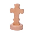 thumbnail image 3 of Adorno de cruz de madera, Crucifijo de cruz de madera, Cruz de madera de pie, Regalos para Estilo A, 3 of 9