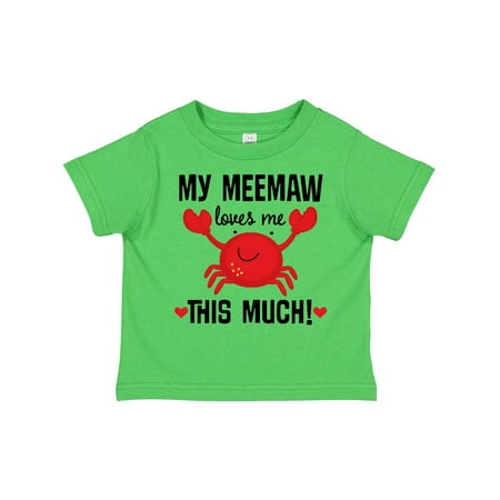 

Inktastic Meemaw Loves Me Grandson Gift Toddler Boy or Toddler Girl T-Shirt