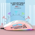 thumbnail image 6 of LexonElec M8 LED Gaming Mouse,Ergonomic Ultra-Lightweight Honeycomb Shell,Custom Tri-Color Design,Chroma RGB Backlit,7 Programmable Buttons 6400 DPI,Computer Mice for PS4,Xbox,Laptop,PC Gamers, 6 of 8