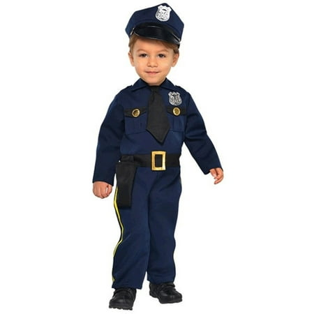 Police Officer Cop Recruit Costume Boys Infant 0-6 Months