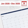 thumbnail image 2 of 2026 Staples 21.75" x 17" Monthly Desk Pad Calendar Navy (ST59700-26), 2 of 7