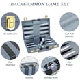 thumbnail image 3 of Set de backgammon RERIVER 2 Players Classic con funda de piel sintética, 3 of 7