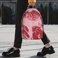thumbnail image 2 of Easygdp Striped Meat Mochila Ligera de 15 Pulgadas para Estudiantes, Mochila Cómoda para la Escuela y Viajes, Correas Ajustables, 2 of 6