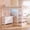 White, variant on Toogaho Full Loft Bed with U-Shaped Desk & Charging Station & LED Lights,Metal Loft Bed Frame with Storage & 13"H Guardrail,White