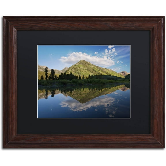 Trademark Fine Art 'Paradise Pond I' Canvas Art by Michael Blanchette Photography, Black Matte, Wood Frame